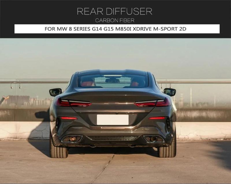 Carbon Fiber G14 G15 Rear Diffuser for BMW 8 Series M850I Xdrive M-Sport 2D 2018-2022