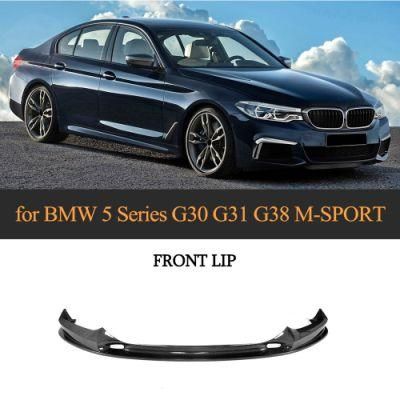 3D Style Carbon Fiber Front Lip for BMW 5 Series G30 G31 G38 M-Sport 2017-2019