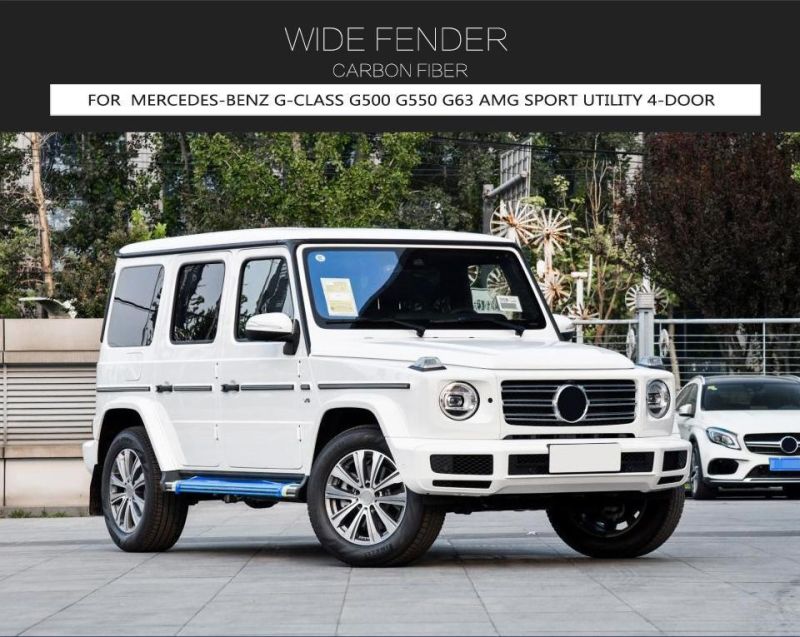 Dry Carbon Fiber Wheel Arch Trims Fender Flares for Benz Mercedes G Class G500 G550 G63 Amg 2020