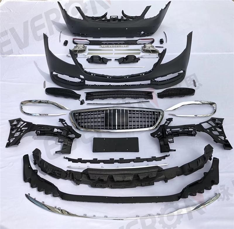 2020 Maybach Style Body Kit with Lights for Benz S Class W222 2014-2020