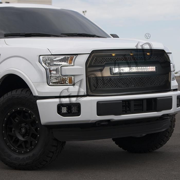 for F150 2015-2017 Raptor Style 120W LED Bar Front Grill