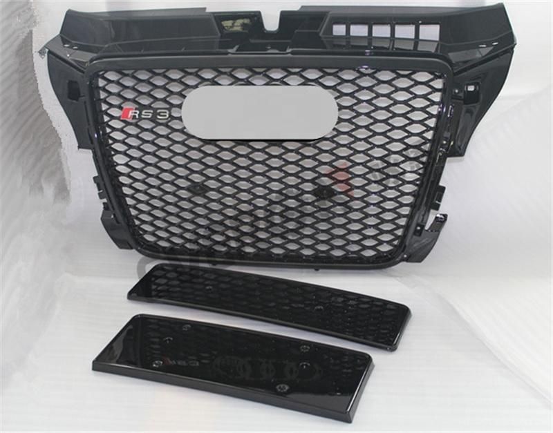 RS3 Grille Front Bumper Grill Fit for Audi A3 2011-2013