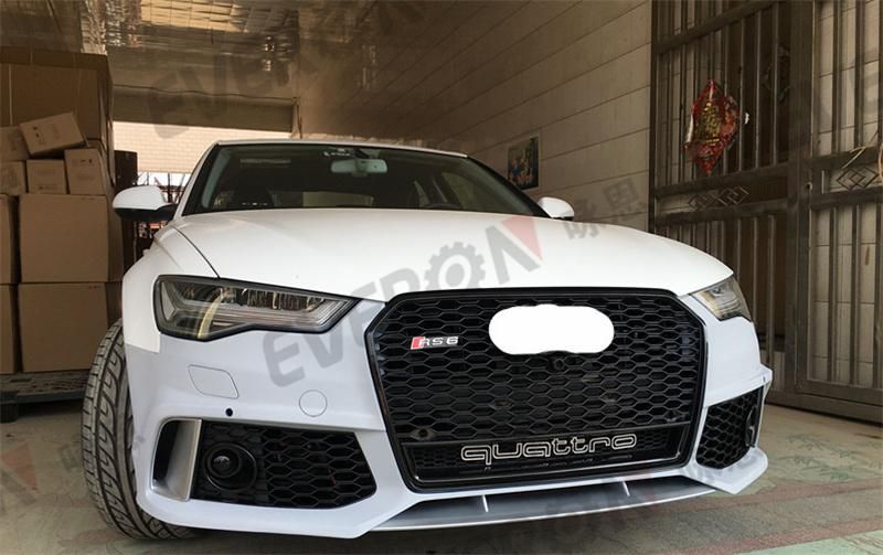 RS6 Car Body Kit Front Bumper for Audi A6 2016-2018