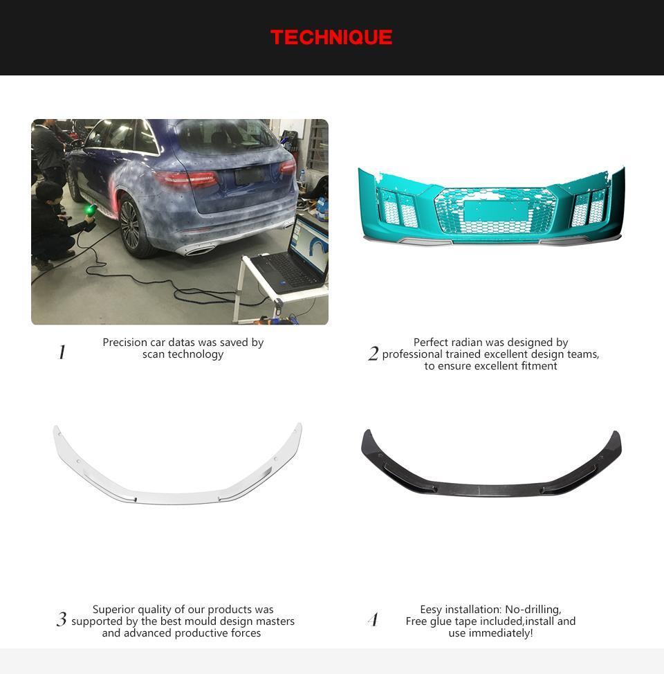 Carbon Fiber Front Lip for Audi R8 2016-2018
