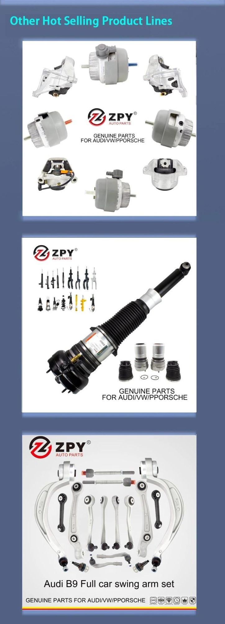 Zpy Car Power Window Regulator Kit Electric Auto Window Lifter for Audi Q7 06-12 4L0837461