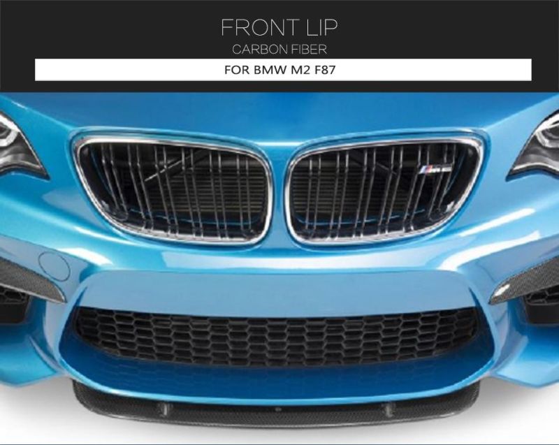 Carbon Fiber Front Bumper Lip Splitters Spoiler for BMW F87 M2 2016 - 2018