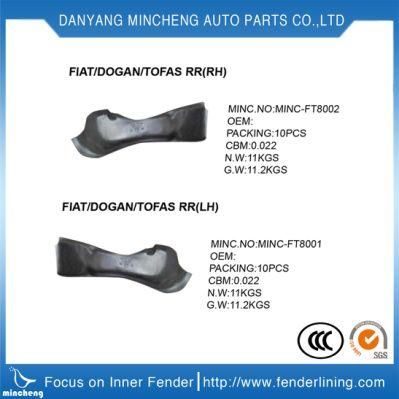 Front, Middle and Rear Inner Lining of Fender for Mitsubishi L200