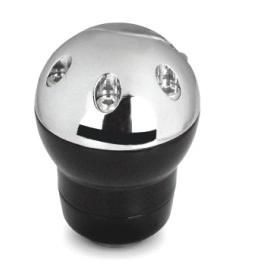 Black+Silver Car Shift Knob High Quality