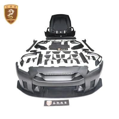 Lb. 2 Style Body Kit Fit for Nissan Gtr R35 Model Car Fiberglass Material
