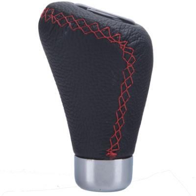 PU Leather Black&Red Universal Gear Knob