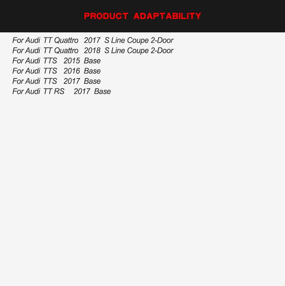 Carbon Fiber Ttrs Side Skirts Extensions for Audi Ttrs Tts MK3 8s 2015-2018