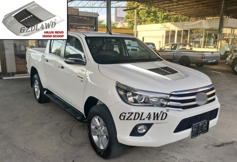 Matte Black Hood Scoop Bonnet Cover for Hilux Revo 15/16