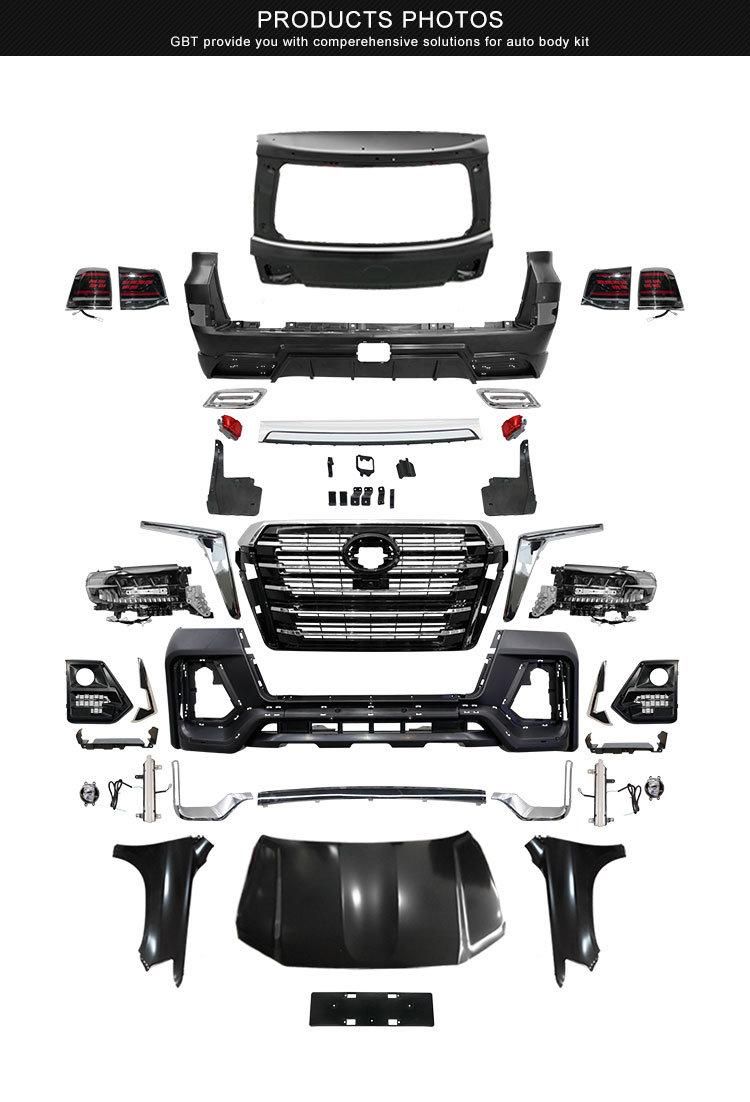 Gbt 2022 Car Front Bumper Plate Grille 70th Anniversary Navigator Version Body Kit for 2008-2015 Toyota Land Cruiser 200 LC200