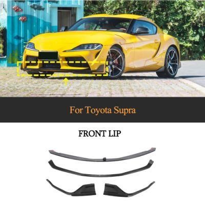 Car Carbon Fiber Front Bumper Lip Spoiler for Toyota Supra 2019 2020
