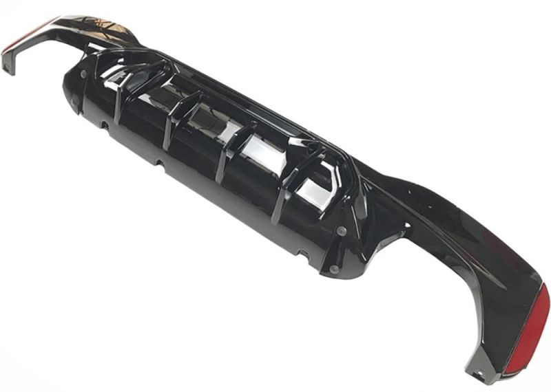 G30 G38 Gloss Black ABS Plastic Rear Diffuser for BMW 5 Series G30 M Tech Bumper Diffuser 2017+
