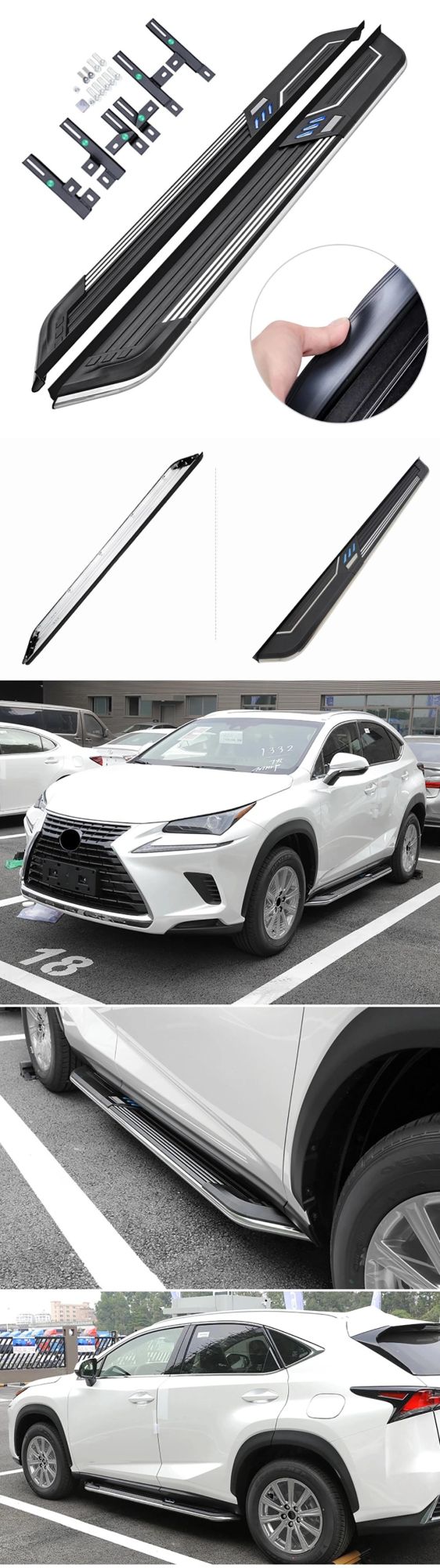 for Auto Part Accessory 2019 Evoque Range Rover Running Board Side Step
