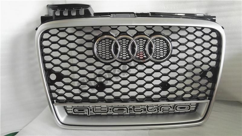 RS4 Style Front Bumper Honeycomb Grille for Audi A4 B7 2004-2007