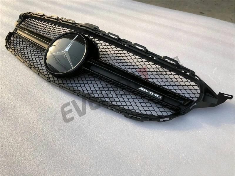 Amg Style Front Bumper Center Grille for Mercedes Benz W205 C Class 2015