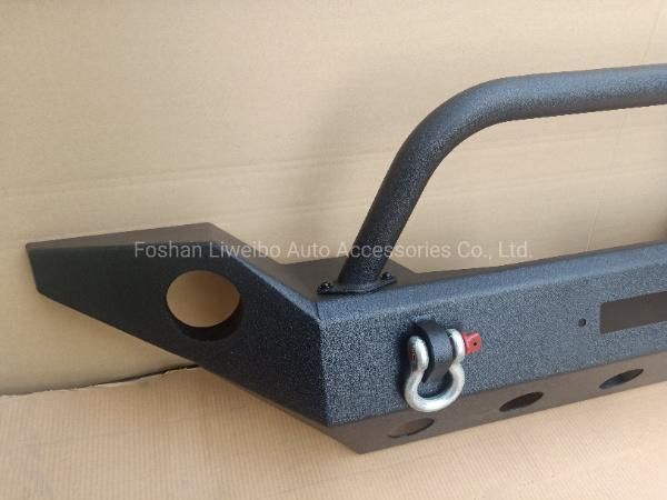 China Manufacturer Iron Steel Black Front Bumper Bullbar for Jeep Wrangler Jl