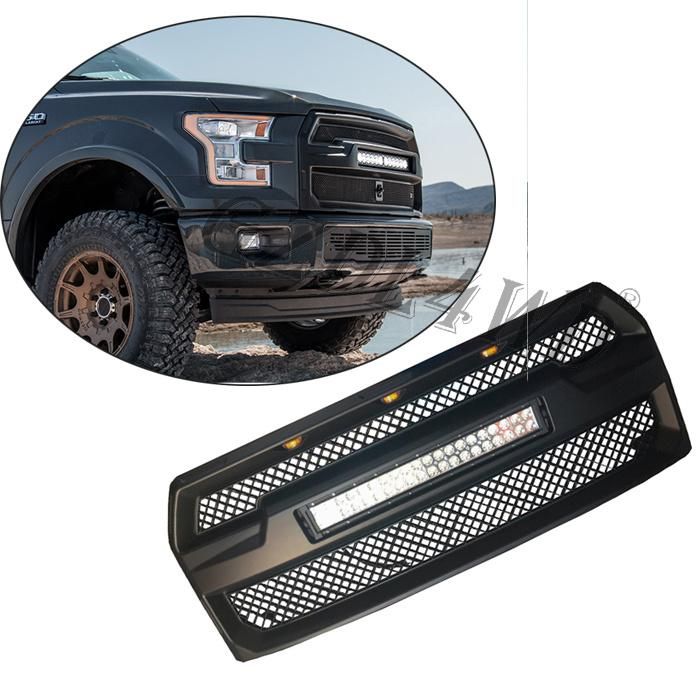 for F150 2015-2017 Raptor Style 120W LED Bar Front Grill