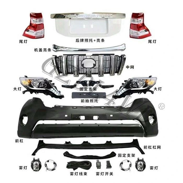 Front and Rear Body Kit for Toyota Land Cruiser Prado 2008-2013 Upgrade to 2014-2017