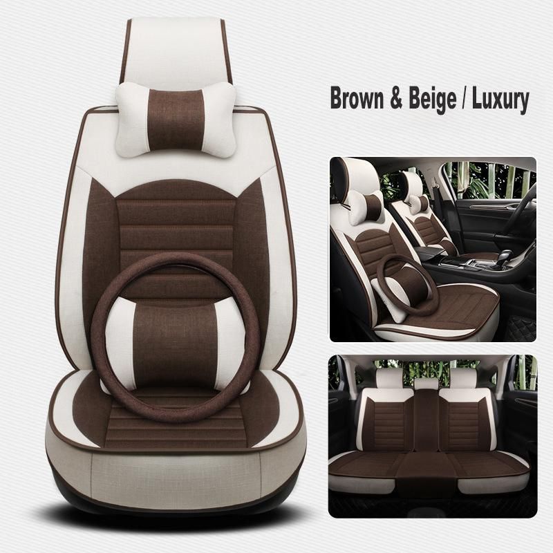 Linen Fabric Car Seats Cover
