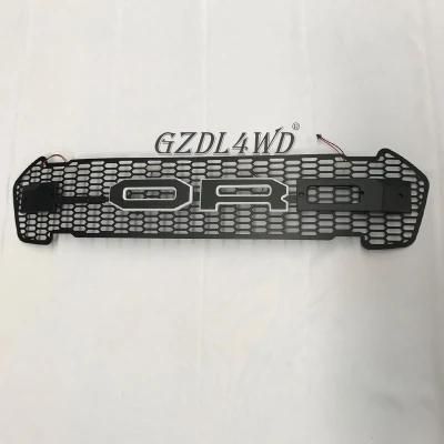 Ranger Parts Front Grille with LED Light and Letter Logo for Ford Ranger