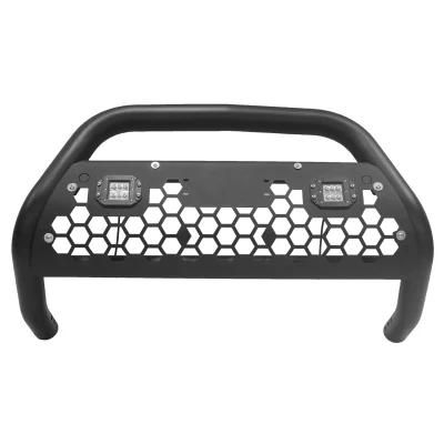 Customized with Honeycomb LED Light 4X4 Steel Front Bumper Bull Bar for Nissan Navara Np300 2020 2021 2022