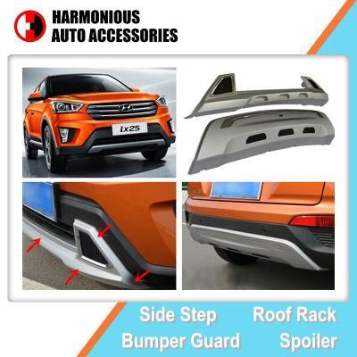 Front Bumper Garnish and Rear Bumper Skid Plates for Hyundai Creta 2014 2015 IX25