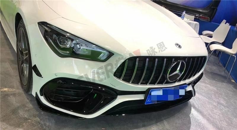 W118 Cla45 Amg Style PP Body Kit Front Bumper Rear Diffuser with Tips for Mercedes-Benz Cla Class 2020-2021