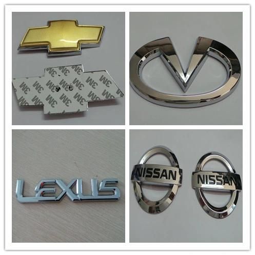 Customized ABS Black Crabon fibre Car Wheel Steering Badge Emblem