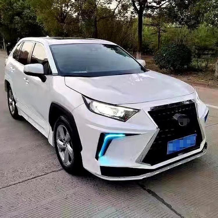Car Front Bumper Facelift Wide Conversion Bodykit Body Kit for Toyota RAV4 2020-2021 Change to Lexus