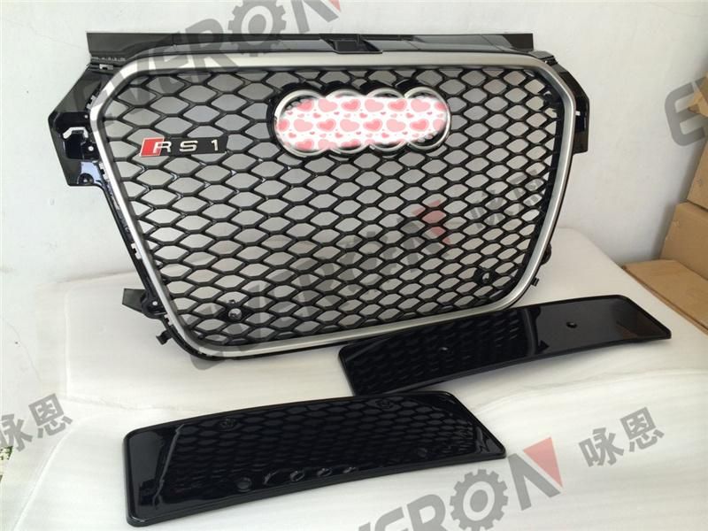 RS1 Style Honeycomb Mesh Front Grille for Audi A1 2011-2015