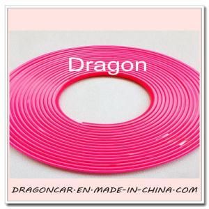 Rose Red Alloy Wheel Rim Protector Tire Guard Rubber Molding Trim Scratch Protection