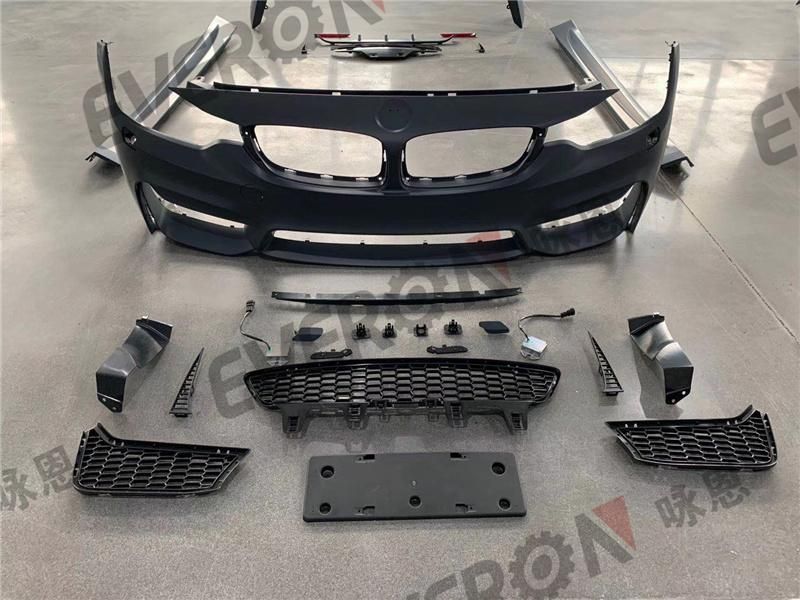 Complete Set Car Bumper for BMW 4 Series F32 F33 F36 Upgrade to BMW M4 Front Bumper Rear Bumper Side Skirt Body Kits