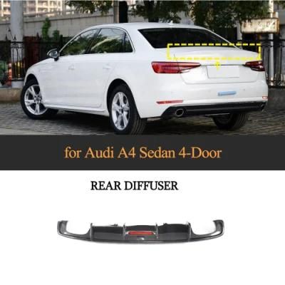A4 Carbon Fiber Rear Bumper Diffuser Lip for Audi A4 B9 2018-2019 Body Kit