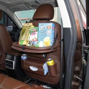 PU Leather Seat Back Car Organizer, Seat Back Kick Protectors for Kids