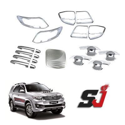 Factory Direct Wholesale Price Car Accessories Head Light Cover Door Handle Bowl Body Kit Combo Set for 2012-2022 Fortuner