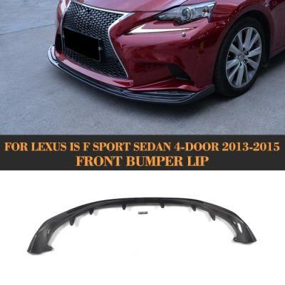 Carbon Fiber Front Lip Spoiler Splitter for Lexus Is F Sport Sedan 4-Door 2013-2015 Front Bumper Lip