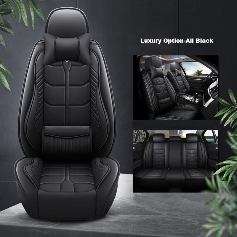 Universal PVC Leather Car Seat Cover With Car Seat Cushion