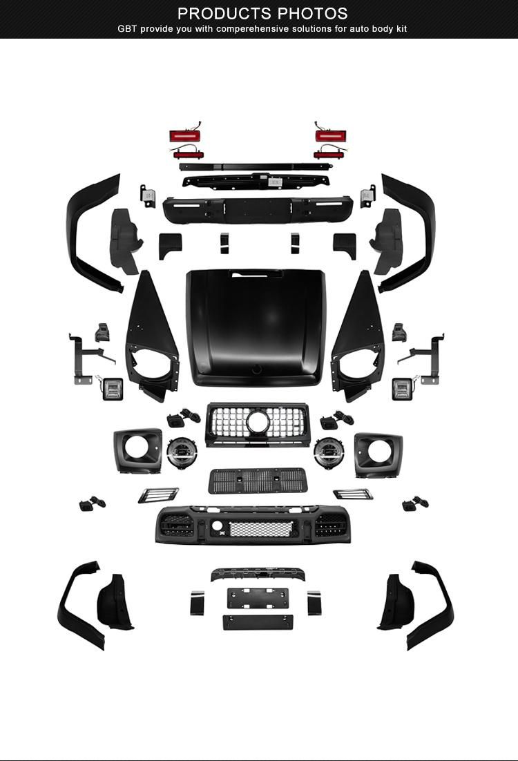 Gbt Car Auto Parts Grille Wheel Trims Front/Rear Bumper Year 1991-2017 for Mercedes-Benz G Model