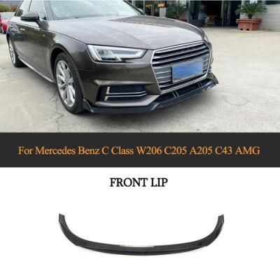 Carbon Fiber Front Lip for Mercedes Benz C Class W206 C205 A205 C43 Amg 2019-2021