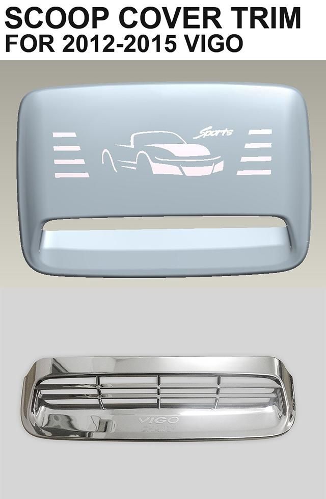 ABS Plastic Body Kit Scoop Cover Trim for 2003-2015 Vigo