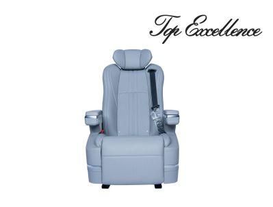 VIP Luxury Electric Reclining Leather Car Seat for Modification Mini Bus MPV Can Hiace Coaster Sprinter Vito V Class V250