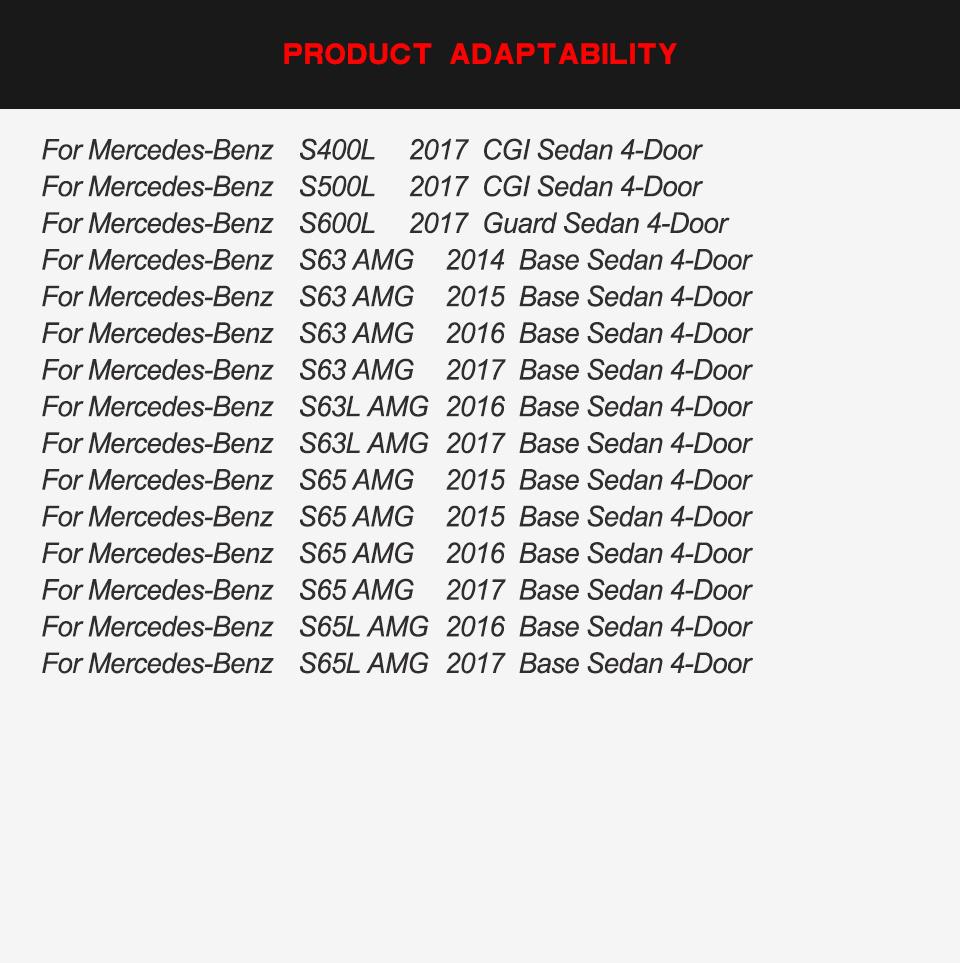 Carbon Fiber W222 S65 Rear Bumper Lip for Mercedes Benz S400 S500 Sport S63 Amg Sedan 14-17