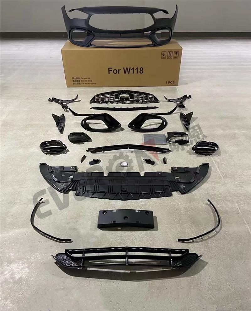 Full Body Kit for Mercedes Benz Cla Class W118 Change to Cla45s Amg 2020-2022