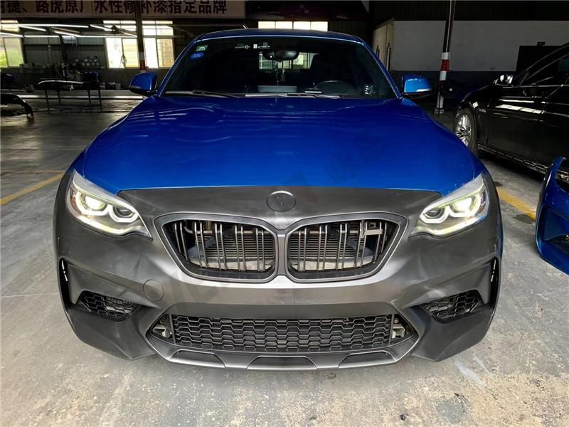 F87 M2 Front Rear Bumper Side Skirt M2c Wide Body Kit for BMW F22 F23 2 Series 2014-2019