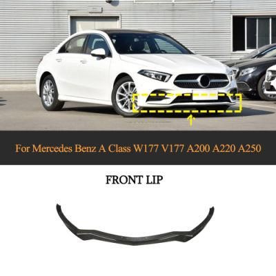 Carbon Fiber Front Lip for Mercedes Benz a Class W177 V177 A200 A220 A250 2019-2020
