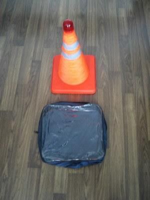 Rubber Material High Reflective Orange Road Warning Safety Cones