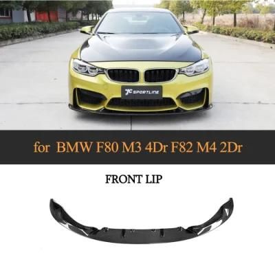Carbon Fiber Auto Car Front Bumper Lip for BMW F82 M4 2D F80 M3 4D 2015